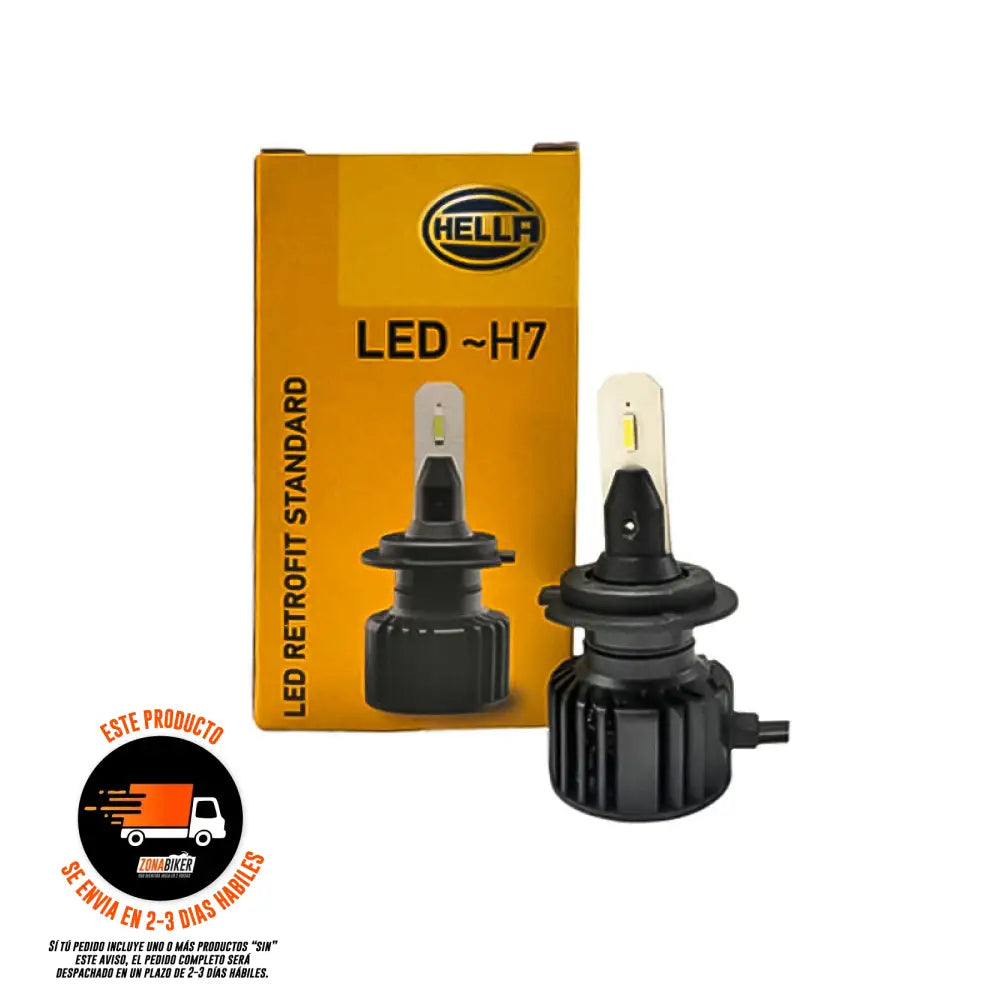 358450001 Hella H7 Led 12/24V 18W 6000K - Repuestos