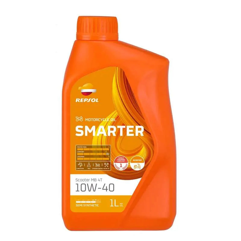 Aceite Repsol Smarter Scooter Sintetico 4t 10w-40 1lt