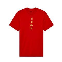 Camiseta Fox Checkered Ss Premium Tee Flm Rojo