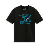 Camiseta Alpinestars Mx Helmet Negro Azul