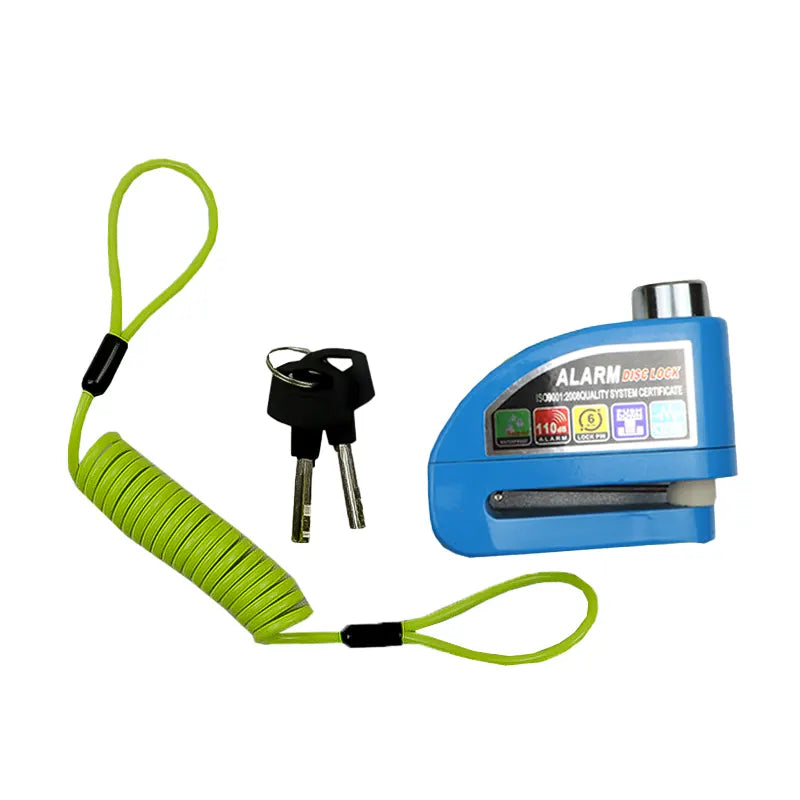 Candado Freno Disco Alarma Gx Azul