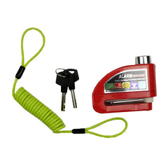 Candado Freno Disco Alarma Gx Rojo