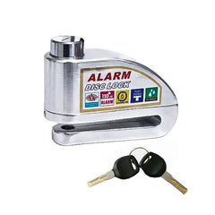 Candado Freno Disco Alarma Silver 8306