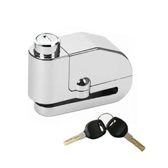 Candado Freno Disco Alarma 303 Plateado
