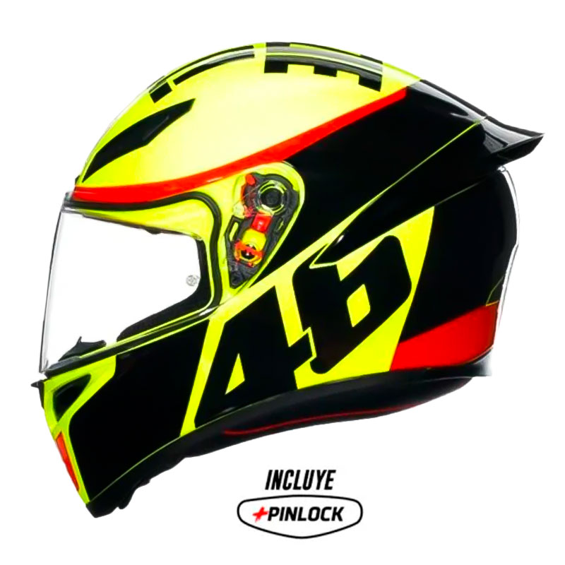Casco Agv K1-S Grazie_Vale Amarillo Negro 1