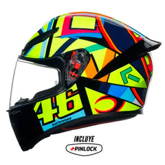 Casco Agv K1-S Top Soleluna 2017 Negro Full Color