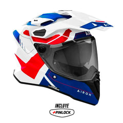 Casco Airoh Commander 2 Reveal Azul Rojo 2