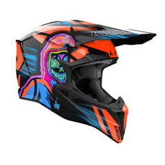 Casco Airoh Wraaap Cyber Naranja 2