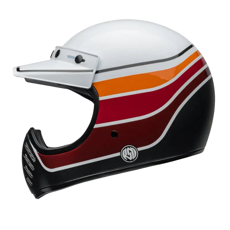 Casco Bell Sdlbk Moto-3 Blanco Negro
