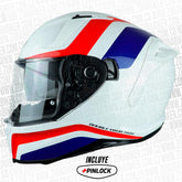 Casco Caberg Avalon Blast Blanco Azul Rojo 1