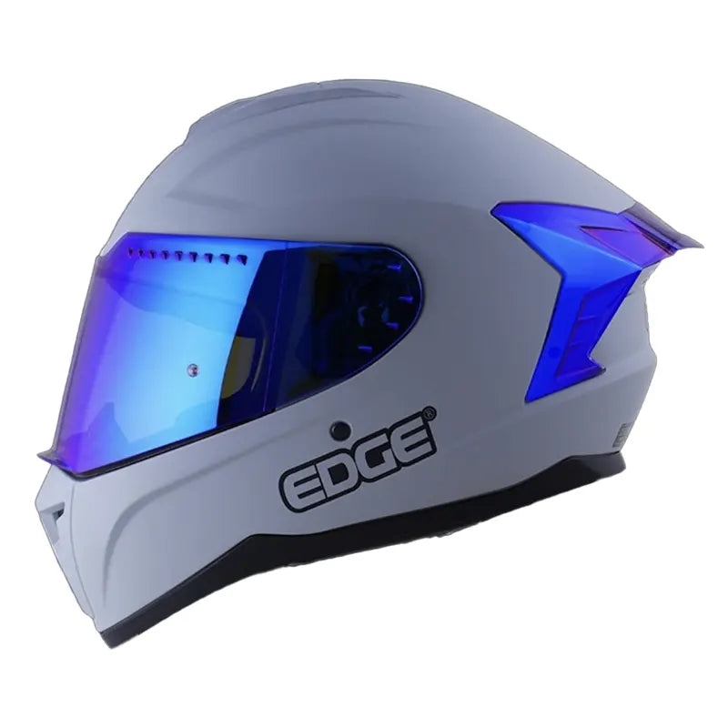 Casco Edge Extreme Solid Gris Azul
