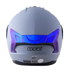 Casco Edge Extreme Solid Gris Azul 3