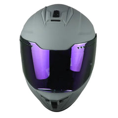 Casco Edge Extreme Solid Gris Morado 2