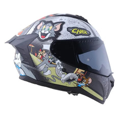 Casco Edge Extreme Tom y Jerry Gris 3