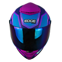 Casco Edge Shangai Quartz Fucsia Azul 2