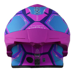 Casco Edge Shangai Quartz Fucsia Azul 3