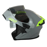 Casco Hro 3400Dv Evo Nardo Amarillo Visor Iridium Silver