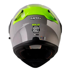 Casco Hro 3400Dv Evo Solid Gris Amarillo Visor Iridium Silver 3