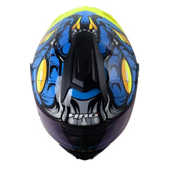 Casco Hro 3480dv Evo Agrext Azul Gris Visor Iridium Azul 22