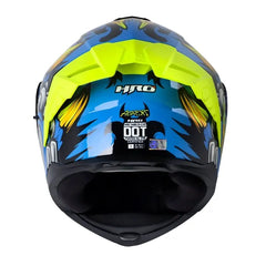 Casco Hro 3480dv Evo Agrext Azul Gris Visor Iridium Azul 33