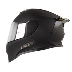 Casco Hro 506sp Solid Negro Gris Oscuro Visor Iridium Silver