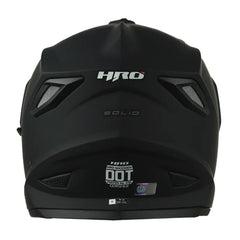 Casco Hro Mx-330Dv Solid Gris Silver Visor Iridium Azul 3