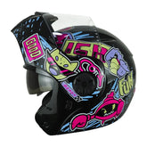 Casco Ich 3110 Kids Change Negro Fucsia