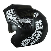 Casco Ich 3110 Speed_Mast Negro Blanco Visor Smoke