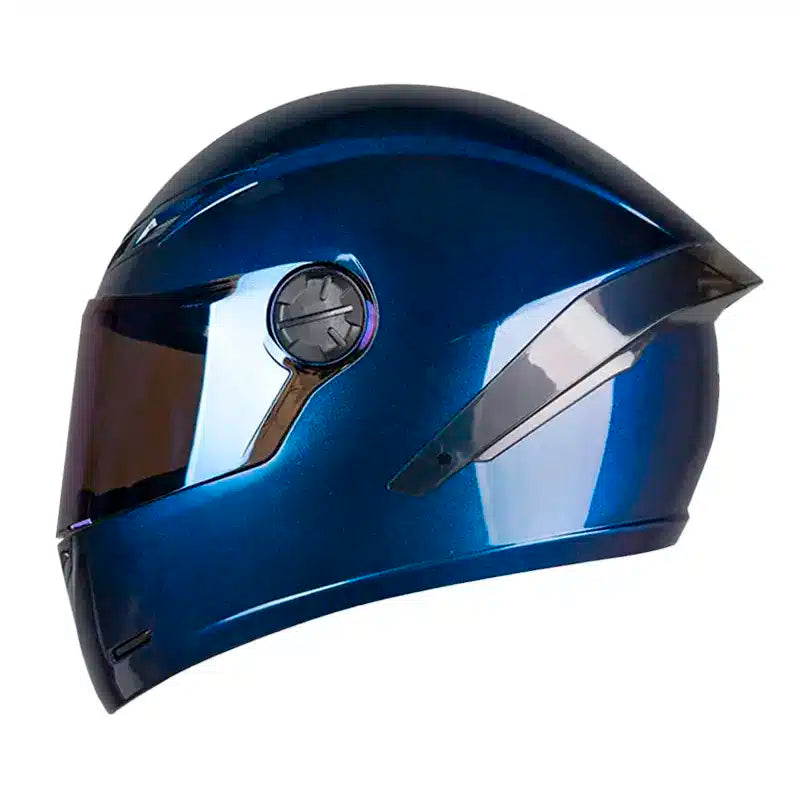 Casco Ich 501sp Solid Camaleón Azul Visor Azul