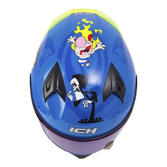 Casco Ich 503 Edicion Especial Billy Mandy Azul Visor Azul 2
