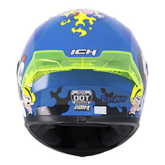 Casco Ich 503 Edicion Especial Billy Mandy Azul Visor Azul 3