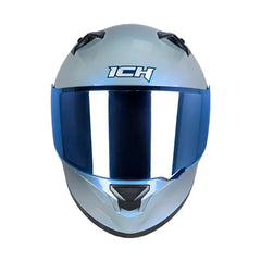 Casco Ich 503 Solid Camaleon Gris Visor Azul 2