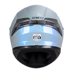 Casco Ich 503 Solid Camaleon Gris Visor Azul 3