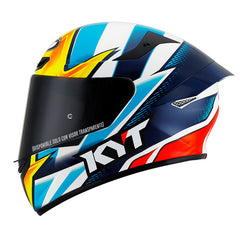 Casco Kyt Tt Course Tati Replica Azul Rojo 1