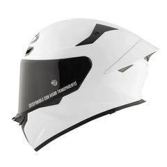 Casco Kyt Tt-Revo Plano Blanco