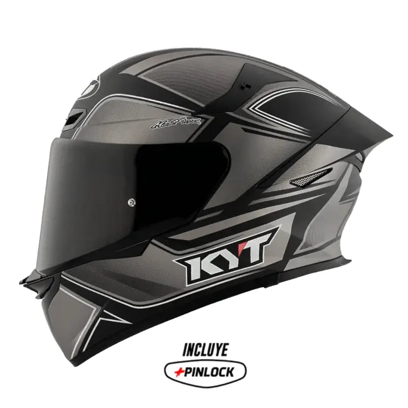 Casco Kyt Tt Revo Tourist Negro Gris 1
