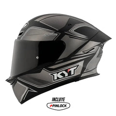 Casco Kyt Tt Revo Tourist Negro Gris 1
