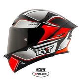 Casco Kyt Tt Revo Tourist Rojo Gris 1