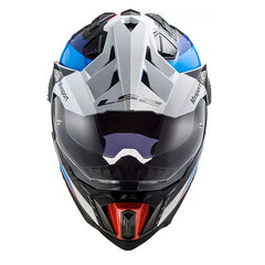 Casco Ls2 MX-701 Carbón Frontier Negro Azul 2