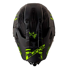 Casco Ls2 Mx-702 Crazy Negro Amarillo Visor Iridium Silver 2