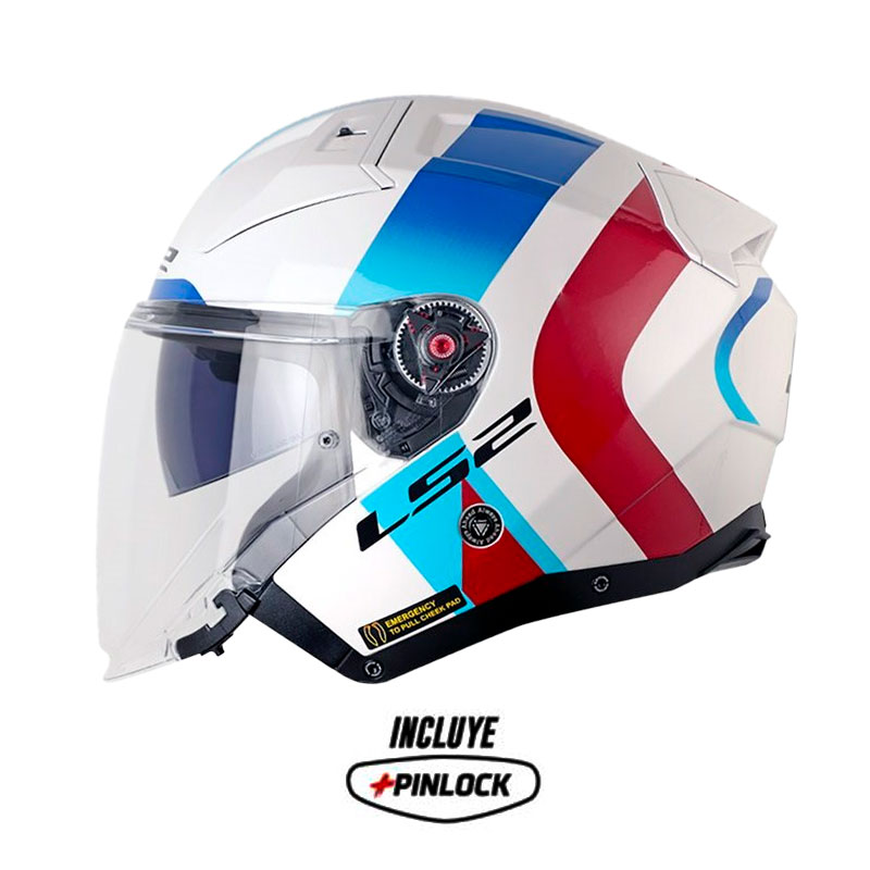 Casco Ls2 Of603 Infinity ll Special Blanco Azul