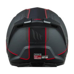 Casco Mt Atom 2Sv Emalla B15 Gris Rojo 3