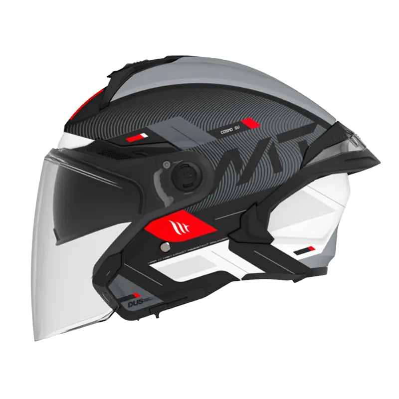 Casco Mt Cosmo Sv Silence B2 Blanco Gris