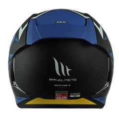 Casco Mt Revenge 2 S Kley A7 Azul Amarillo 1