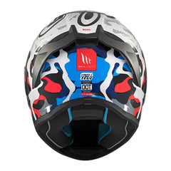 Casco Mt Stinger 2 Yozu A7 Blanco Azul 3