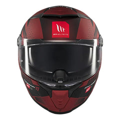 Casco Mt Thunder 4Sv Luminence D5 Rojo Negro 2