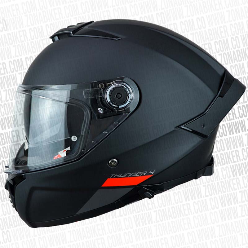Casco Mt Thunder 4Sv Solid A1 Negro 1