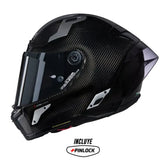 Casco Nolan X-804 Rs Ultra Carbon Argento Negro Silver