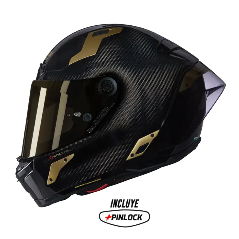 Casco Nolan X-804 Rs Ultra Carbon Aureo 330 Negro Dorado