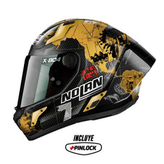 Casco Nolan X-804 Ultra Carbon Checa Dorado